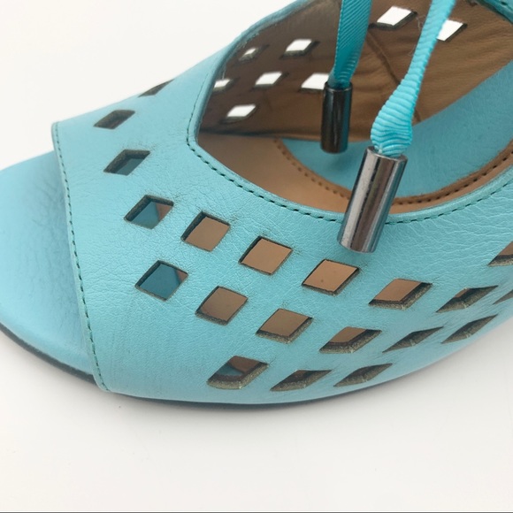 John Fluevog Turquoise Heels - Picture 10 of 14